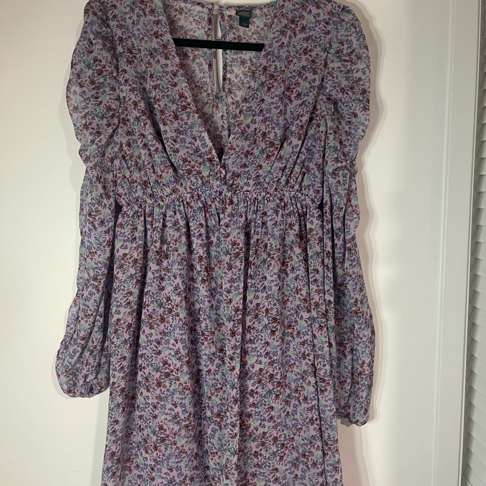 Wild Fable Floral Dress - Purple and Blue